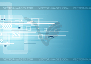 Abstract blue technology background - vector clipart