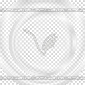 Grey abstract transparent circle background - vector clip art