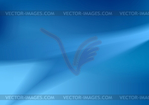 Abstract blue wavy background - vector image