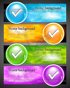 Set of web banners - vector clipart