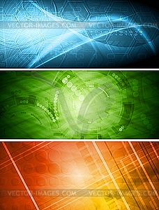 Technical banners - vector image