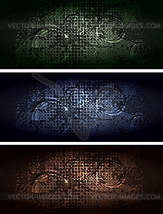 Grunge style banners - vector clipart