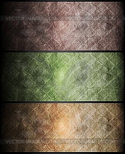 Abstract textural banners - vector clipart / vector image