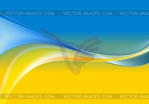 Волнистый фон украинского цвета флага - векторизованное изображение