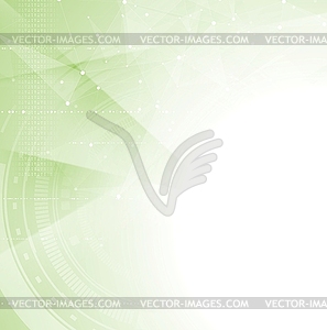 Green tech abstract background - vector clip art