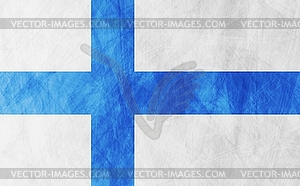 Финский гранж флаг - клипарт Royalty-Free