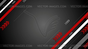 Abstract technology background with arrows - vector clip art