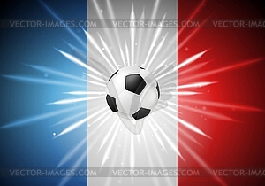 European Football Championship in France background - vector clipart