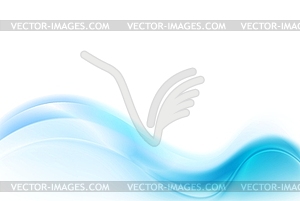 Abstract blue white wavy background - royalty-free vector image