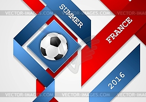 Euro Football Championship in France corporate - vector image