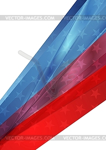 Independence Day abstract USA colors background - vector clipart