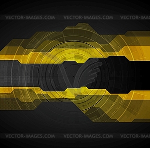 Tech contrast geometric drawing background - vector clip art