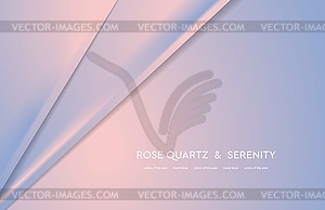 Abstract rose quartz and serenity trendy background - vector clipart