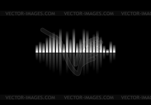 White concept equalizer design - vector clipart