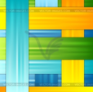 Abstract corporate colorful stripes background - vector image