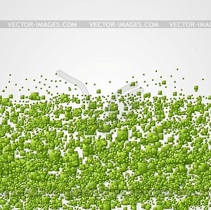 Геометрическая корпоративный фон с зелеными квадратами - изображение в формате EPS