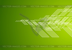 Abstract green technology corporate brochure design - vector clipart