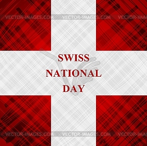 Swiss National Day, Schweizer Bundesfeier - vector clip art