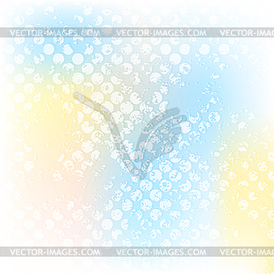 Colorful grunge halftone design - color vector clipart