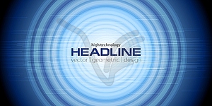 Abstract blue tech background - vector clipart