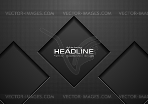 Abstract black geometric concept design - vector image