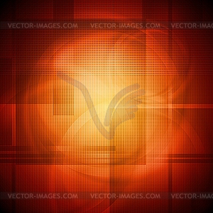 Bright orange design - vector clip art