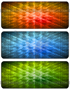 Set of bright banners - vector image