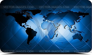 World map design - vector image