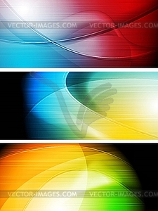 Colourful banners - vector clipart