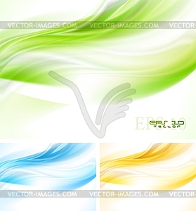 Colourful wavy design - vector image