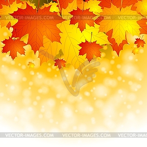 Colourful autumn background - vector clipart / vector image