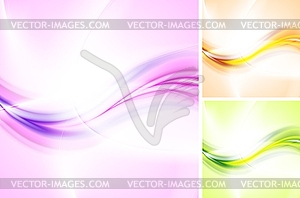 Bright waves backgrounds - vector clip art