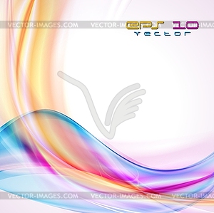 Colourful wavy design - vector clipart