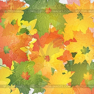Grunge autumn background - vector clipart