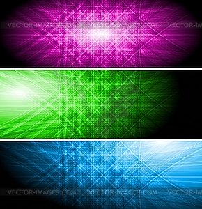 Bright banners - vector EPS clipart