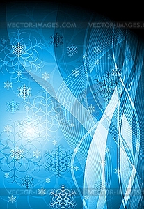 Wavy Christmas design - vector image