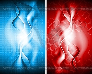 Wavy backgrounds - vector clip art