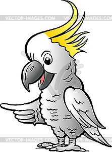 Sulphur Crested Cockatoo - vector EPS clipart