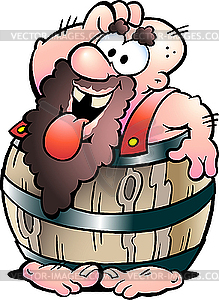 Barrel Man - vector clipart