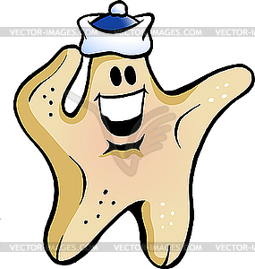 Starfish Sailor - vector clipart