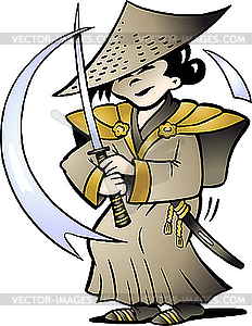 Japanese Samurai - vector image