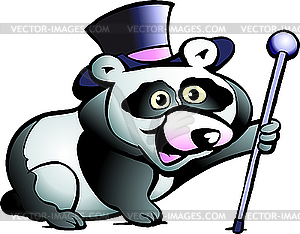 Panda Bear - royalty-free vector clipart