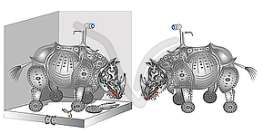 Rhinoceros - vector EPS clipart