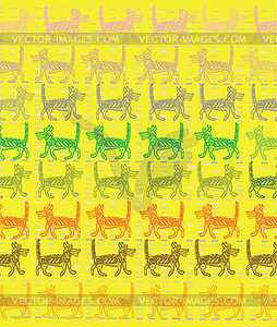 Pack of dogs  - vector image