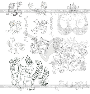 Fairy tale characters - vector clipart
