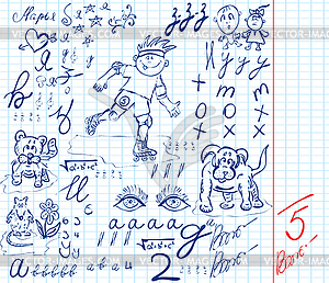 Freehand drawing - vector clip art