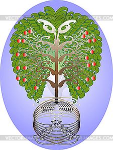 Apple tree - vector clipart