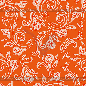 Seamless floral pattern - vector image