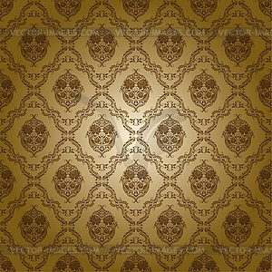 Damask seamless floral pattern - vector image