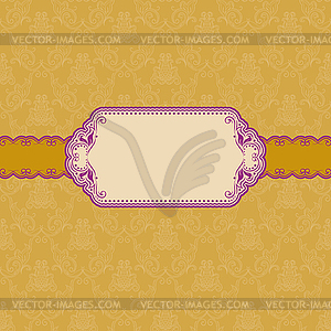 Template frame design for greeting card  - vector image